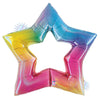 Betallic 48 inch LINKING STAR OPAL RAINBOW Foil Balloon 25138P-B-P