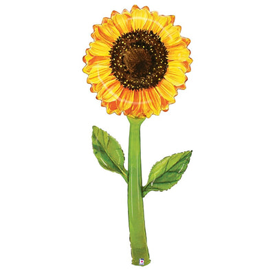 Betallic 60 inch FRESH PICK WATERCOLOR SUNFLOWER Foil Balloon 25143-B-P