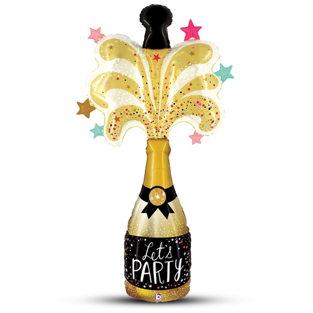 Betallic 65 inch SPECIAL DELIVERY PARTY CHAMPAGNE Foil Balloon 25223P-B-P