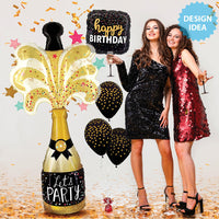 Betallic 65 inch SPECIAL DELIVERY PARTY CHAMPAGNE Foil Balloon 25223P-B-P