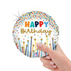 Betallic 9 inch BIRTHDAY STAR CANDLES MINI SHAPE (AIR-FILL ONLY) Foil Balloon 22117-B-U