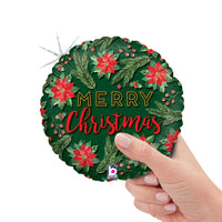 Betallic 9 inch WATERCOLOR CHRISTMAS Foil Balloon 22025-B-U