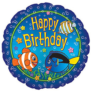 CTI 17 inch BIG FISH BIRTHDAY Foil Balloon 114361-C-U