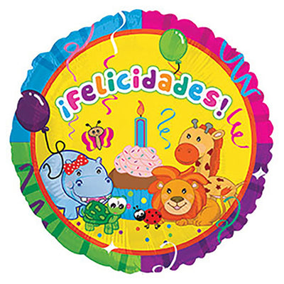 CTI 17 inch FELICIDADES SELVA Foil Balloon 117072-C-U