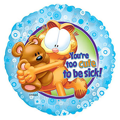 CTI 17 inch GARFIELD TOO CUTE TO BE SICK Foil Balloon 115254-C-U