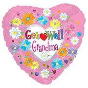 CTI 17 inch GET WELL GRANDMA Foil Balloon 214573-C-U