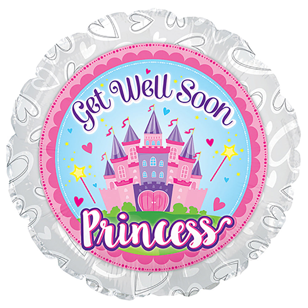 CTI 17 inch GET WELL SOON PRINCESS Foil Balloon 114077-C-U