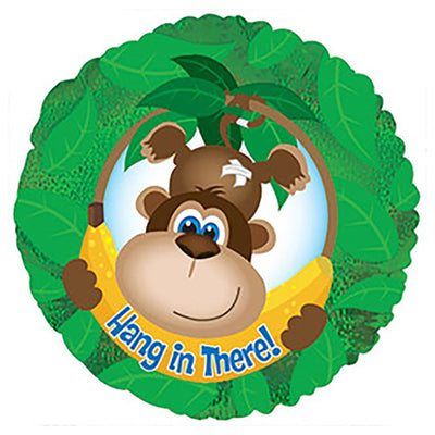 CTI 17 inch HANG IN THERE MONKEY Foil Balloon 114031-C-U