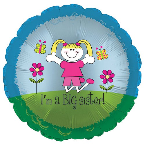 CTI 17 inch I'M A BIG SISTER Foil Balloon 114514-C-U