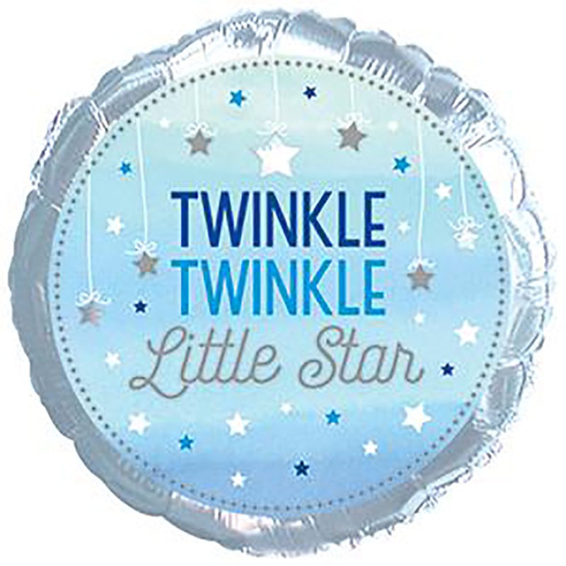 CTI 17 inch ONE LITTLE STAR BOY TWINKLE Foil Balloon 317014-C-U