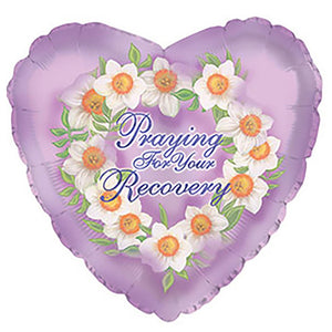 CTI 17 inch PRAYING FOR RECOVERY Foil Balloon 214560-C-U