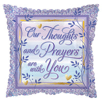 CTI 17 inch THOUGHTS & PRAYERS Foil Balloon 414023-C-U