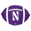 CTI 21 inch NORTHWESTERN UNIVERSITY NW WILDCATS FOOTBALL Foil Balloon 315129HV-C-U