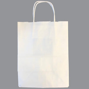 LA Balloons 10 inch X 8 inch WHITE GIFT BAG Novelties 140112-PM