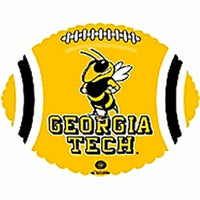 LA Balloons 21 inch GEORGIA TECH YELLOW JACKETS FOOTBALL Foil Balloon 89111-BE-U