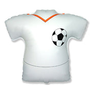 LA Balloons 26 inch SOCCER FOOTBALL SHIRT - WHITE Foil Balloon LAB355-FM