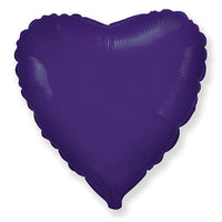 LA Balloons 32 inch HEART - METALLIC DARK PURPLE Foil Balloon LAB421-FM