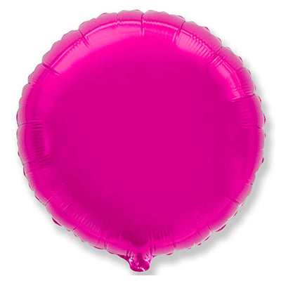 LA Balloons 32 inchCIRCLE - METALLIC FUCHSIA Foil Balloon LAB413-FM