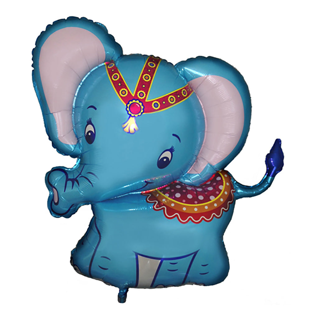 LA Balloons 34 inch BABY ELEPHANT - BLUE Foil Balloon LAB358-FM