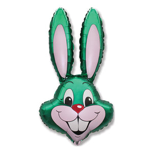 LA Balloons 35 inch RABBIT - GREEN Foil Balloon LAB339-FM