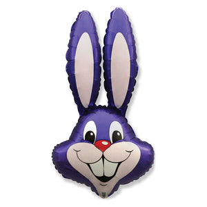 LA Balloons 35 inch RABBIT - PURPLE Foil Balloon LAB342-FM