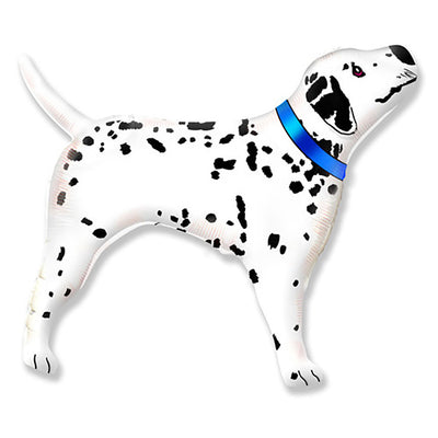 LA Balloons 35 inch REAL DALMATIAN - BLUE Foil Balloon LAB345-FM