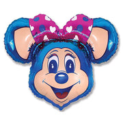 LA Balloons 37 inch SUPER LOLLY MOUSE - BLUE Foil Balloon LAB245-FM