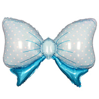 LA Balloons 38 inch BOY POLKA DOT BLUE BOW Foil Balloon LAB864-L-U