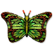 LA Balloons 38 inch BUTTERFLY - VIBRANT GREEN Foil Balloon LAB883-FM