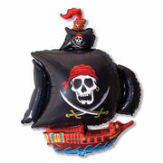 LA Balloons 41 inch PIRATE SHIP - BLACK Foil Balloon LAB274-FM