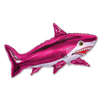 LA Balloons 42 inch SHARK - FUCHSIA Foil Balloon LAB241-FM