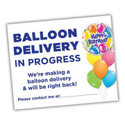 LA Balloons BALLOON DELIVERY WINDSHIELD SIGN Decorator Tools LAB855