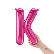 Northstar 16 inch LETTER K - NORTHSTAR - MAGENTA (AIR-FILL ONLY) Foil Balloon 00515-01-N-P