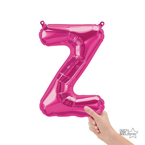 Northstar 16 inch LETTER Z - NORTHSTAR - MAGENTA (AIR-FILL ONLY) Foil Balloon 00530-01-N-P