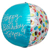 Northstar 17 inch SPHERE - HAPPY BIRTHDAY CUPCAKE Foil Balloon 01016-01-N-P