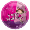 Northstar 18 inch BIRTHDAY BALLERINA SPOTLIGHT Foil Balloon 00829-01-N-P