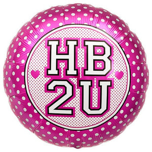 Northstar 18 inch HAPPY BIRTHDAY TO YOU PINK DOTS Foil Balloon 00160-160-N-P