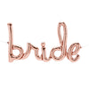 Northstar 33" BRIDE SCRIPT - ROSE GOLD (AIR-FILL ONLY) Foil Balloon 59792-N-P