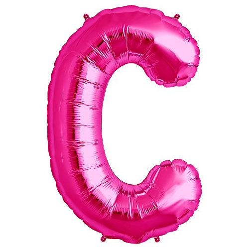 Northstar 34 inch LETTER C - NORTHSTAR - MAGENTA Foil Balloon 00172-172-N-P