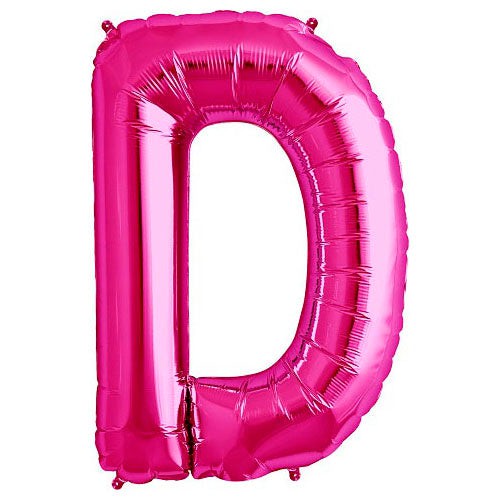 Northstar 34 inch LETTER D - NORTHSTAR - MAGENTA Foil Balloon 00173-173-N-P