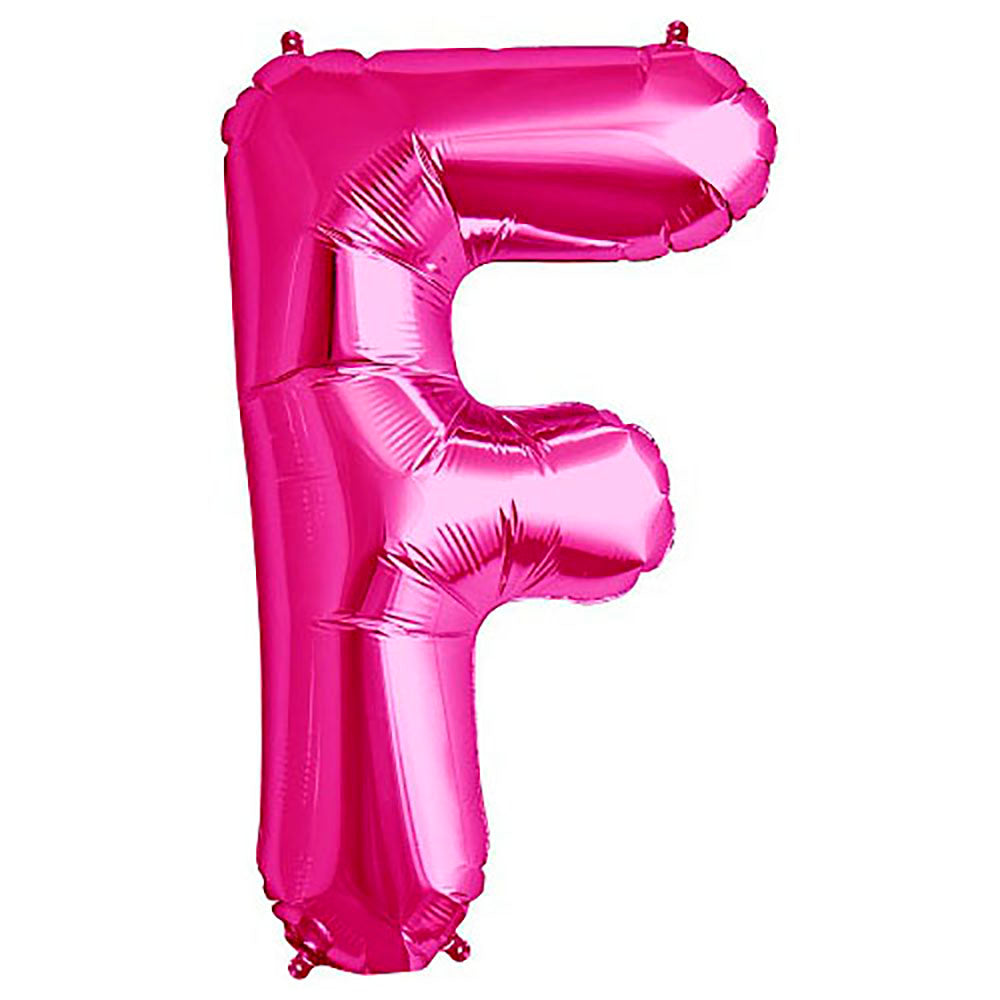 Northstar 34 inch LETTER F - NORTHSTAR - MAGENTA Foil Balloon 00175-175-N-P