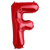 Northstar 34 inch LETTER F - NORTHSTAR - RED Foil Balloon 00227-227-N-P