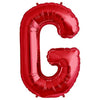 Northstar 34 inch LETTER G - NORTHSTAR - RED Foil Balloon 00228-228-N-P