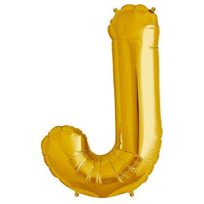 Northstar 34 inch LETTER J - NORTHSTAR - GOLD Foil Balloon 00257-257-N-P