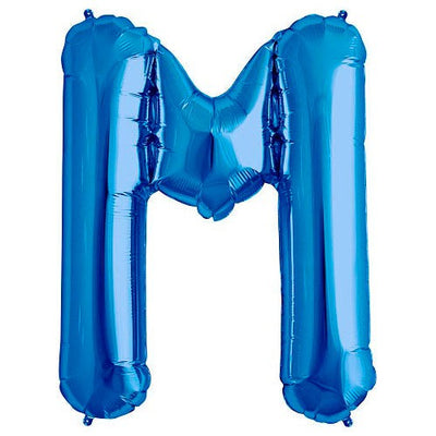 Northstar 34 inch LETTER M - NORTHSTAR - BLUE Foil Balloon 00286-286-N-P