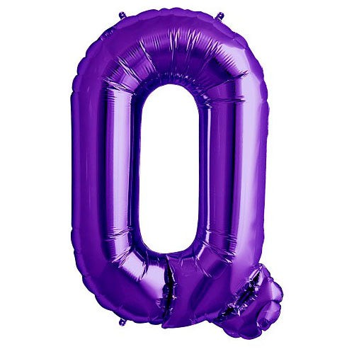 Northstar 34 inch LETTER Q - NORTHSTAR - PURPLE Foil Balloon 00316-316-N-P