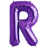 Northstar 34 inch LETTER R - NORTHSTAR - PURPLE Foil Balloon 00317-317-N-P