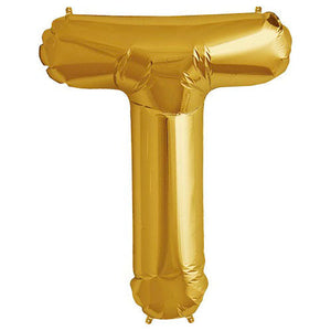 Northstar 34 inch LETTER T - NORTHSTAR - GOLD Foil Balloon 00267-267-N-P