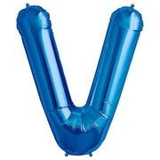 Northstar 34 inch LETTER V - NORTHSTAR - BLUE Foil Balloon 00295-295-N-P