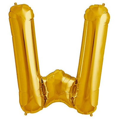 Northstar 34 inch LETTER W - NORTHSTAR - GOLD Foil Balloon 00270-270-N-P